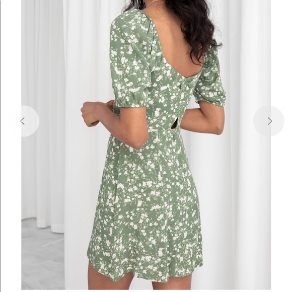 Puff Sleeve Mini Dress 